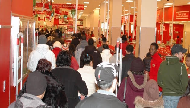 Shoppers on Black Friday